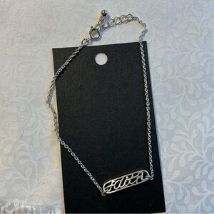 Silvertone Adjustable Ankle Bracelet